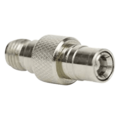 Adaptador en Línea / Conector SMA Hembra a SMB / Cuerpo Bronce Niquelado / Aislante Teflón