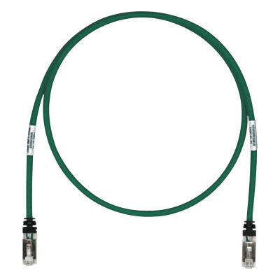 Patch Cord / Cat6A S/FTP Blindado / 26 AWG / 3.05 m (10 pies) / CM/LS0H / Verde