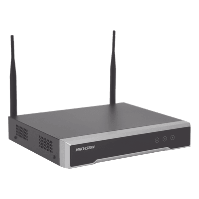 NVR 4 Megapixel / 4 canales IP / 1 Bahía de Disco Duro / 2 Antenas Wi-Fi / Salida de Vídeo Full HD