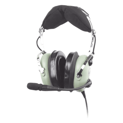 Auriculares de Aviación / Atenuación Pasiva NRR 23 dB / Micrófono Electret M-7A / Cable Bobina 5' (1.5 m) / Conector U-174/U / Helicópteros