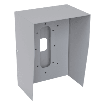 Cubierta Industrial para montaje de Porteros IP Fanvil y Grandstream, pintura electrostática color gris.