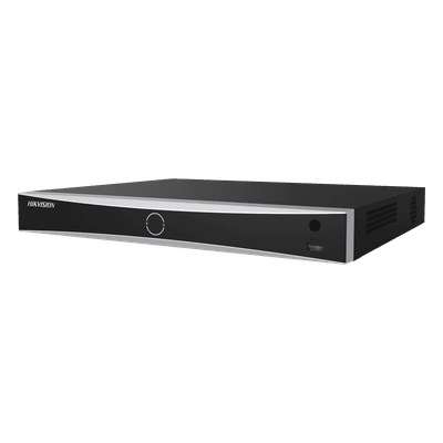 (ACUSENSE / Evita Falsas Alarmas) NVR 12 Megapixel (4K) / Reconocimiento Facial / 8 Canales IP / Base de Datos / 8 Puertos PoE+ / 2 Bahías de Disco Duro /  Switch PoE 300 mts Modo Extendido