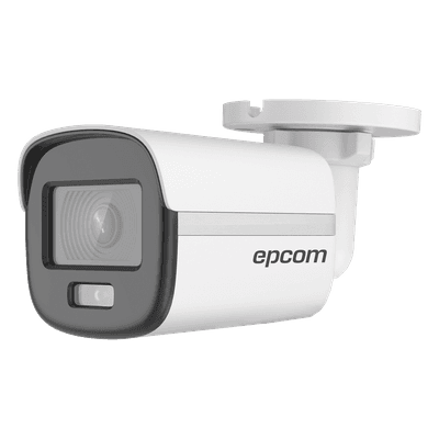 Bala TURBOHD 2 Megapíxel (1080p) / Lente 2.8 mm / ColorVu / Imagen a color 24/7 / METAL / Luz Blanca 20 mts / Exterior IP67 / TVI-AHD-CVI-CVBS / dWDR