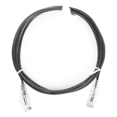 Cable de Parcheo Slim UTP / Cat6 / 1.5 m (4.92 ft) / 28 AWG / Negro