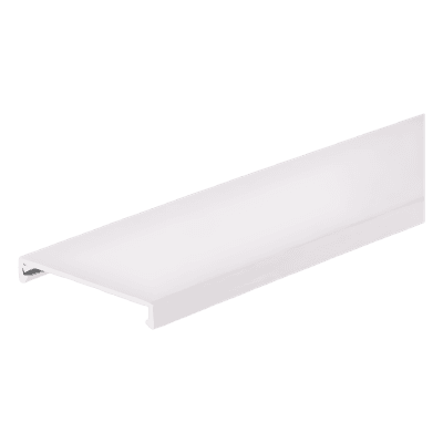Cubierta de Conducto a Ras / 3.25 in (82.6 mm) Ancho / 6 ft (1.8 m) Largo / PVC Sin Plomo / Blanco