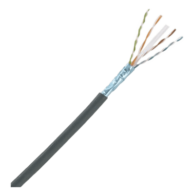Bobina de Cable Planta Externa con Gel, de 4 Pares, Cat6A, UTP, Color Negro, 305 Metros (1000 Pies)