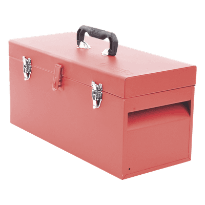 Caja de Herramientas Metálica / Doble Cerradura / 54 x 26 x 28.5 cm / Carolas Modulares / 1598 pulg³ / Recubrimiento Electrostático