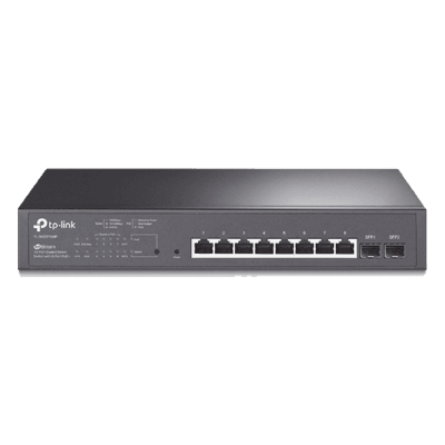 Switch PoE JetStream SDN Administrable 8 puertos 10/100/1000 Mbps + 2 puertos SFP, 8 puertos PoE, 150W, administración centralizada OMADA SDN