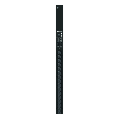 PDU Monitoreable / 16 Salidas NEMA 5-20R / Entrada NEMA 5-15P / 120 Vca / 15 A / 1.4 kVA / Vertical / OLED / Sensores Ambientales