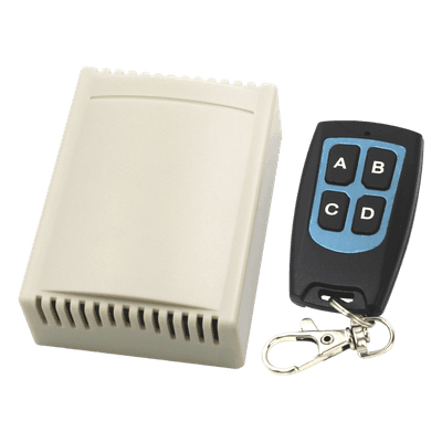 Receptor de 4 Canales / 433.92 MHz / 40 Transmisores / 12VDC / Alcance 30 m / 81x38x22 mm (3.2x1.5x0.9 in)