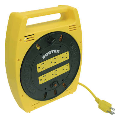 Multicontacto Tipo Carrete / 6 Salidas NEMA 5-15R / Cable 6 m (19.7 ft) / 16 AWG / 127 VCA 10 A / Protección contra Cortocircuitos