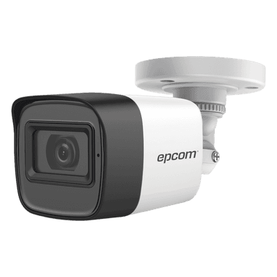 AUDIO POR COAXITRON / Bala TURBOHD 5 Megapixel / Gran Angular 85.5° / Lente 2.8 mm / 30 mts IR EXIR / Exterior IP67 / 4 Tecnologías / dWDR