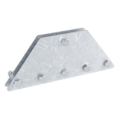 Placas Igualadoras de Retenida / 6 Retenidas / Acero Galvanizado por Inmersión / Kit con Tornillería y Separadores