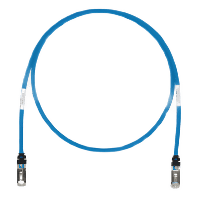 Patch Cord Cat6A / S/FTP Blindado / 26 AWG / 500 MHz / 4.57 m (15 ft) / CM/LS0H / Azul