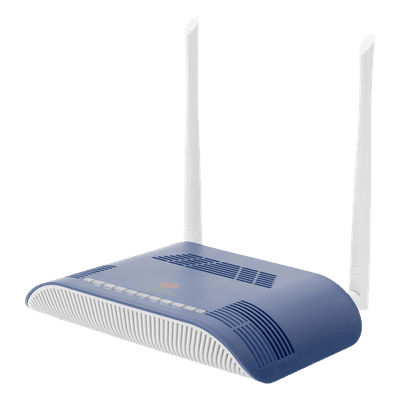 ONU Dual GPON/EPON / Wi-Fi 2.4 GHz 300 Mbps / 1 Puerto LAN Gigabit / 1 Puerto LAN Fast Ethernet / 1 Puerto FXS / 1 Puerto CATV / 2 Antenas 5 dBi