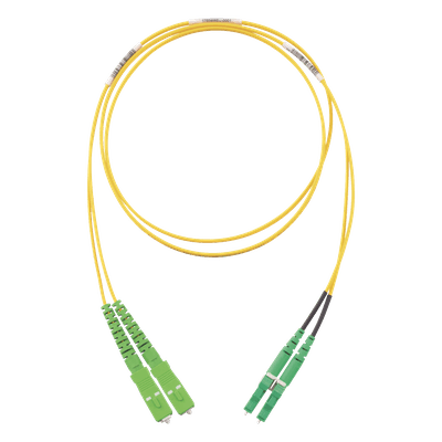 Jumper de Fibra Óptica / Monomodo OS2 9/125 / SC/APC-LC/APC Duplex / OFNR Riser / LSZH / 2 m (6.56 pies)