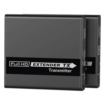 Kit Extensor HDMI para distancias de 70 metros / Soporta resoluciones 720 y 1080P @ 60 Hz / Cat 6, 6a y 7 / Cero Latencia / Uso 24/7 / HDR10 / Salida Loop /  Configuración EDID / Soporta control remoto del equipo fuente / Salida de audio de 3.5mm