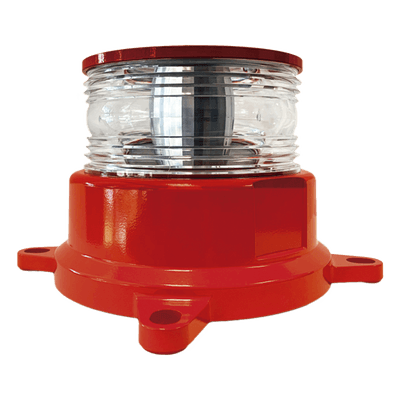 Baliza LED de Intensidad Media / 2000cd Rojo + 246mW/sr IR / 360°H + 3°V / AC-DC 120-240V / GPS / ADSL / -55°C a +55°C / 807 pies Equivalente