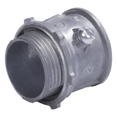 Conector Conduit / 1/2" (16 mm) / Pared Delgada / Tornillo Americano / Galvanizado en Caliente / Acero Ligero