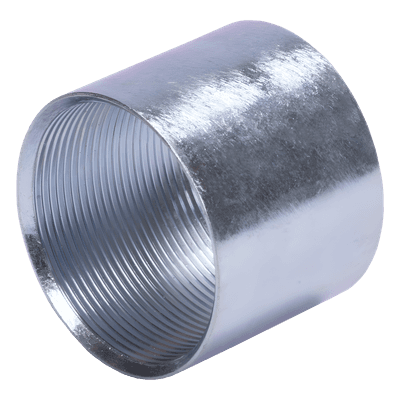 Cople Galvanizado Pared Gruesa / Rosca 1 1/2" (38 mm) / Identificación por Color / Uso Interior y Exterior Controlado