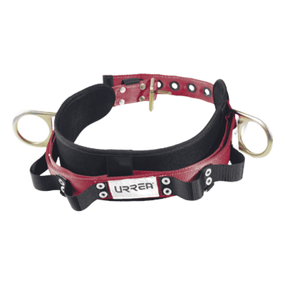 Cinturón de Seguridad para Liniero / Talla 36 / Neopreno Resistente / Nylon 4' Acolchonado / 2 Anillos Tipo D / 4 Compartimentos / ANSI A10.14 y Z359.1