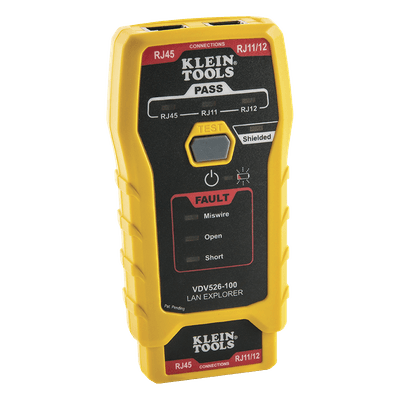 Probador de Cables de Red / Prueba Cat3, Cat5e, Cat6/6a / Transmisor Remoto Integrado / LED de Estado / Batería 9V 80 h / 116 g