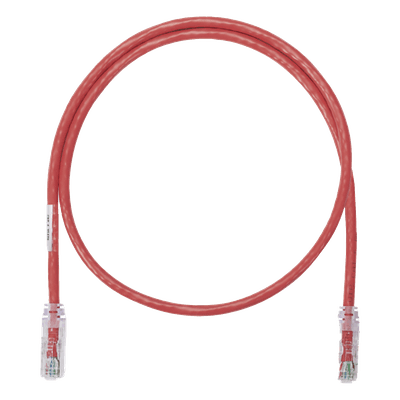 Cable de Parcheo UTP / Categoría 6 / 0.3 m (1 Pie) / 24 AWG / T568B / CM / Rojo