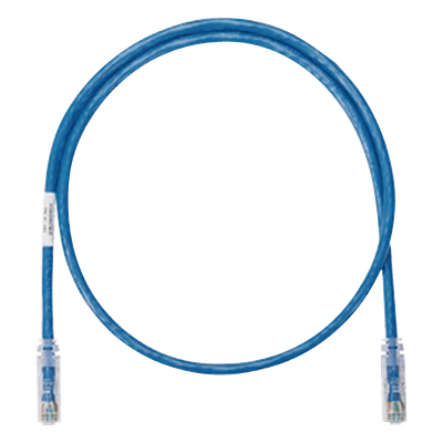 Cable de Parcheo UTP / Cat 5e / Clase D / 0.3 m (1 ft) / 24 AWG / RJ45 / Azul