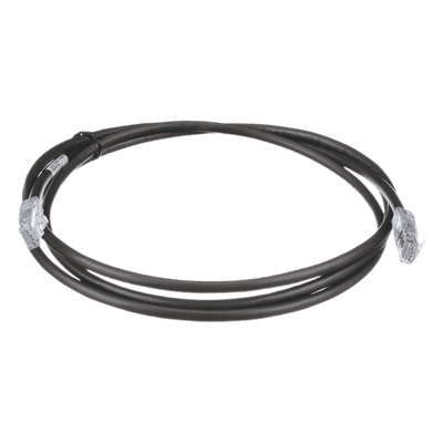 Cable de Parcheo UTP / Cat6A / 24 AWG / CM / 2.13 m (7 pies) / Negro
