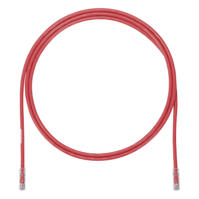 Cable de Parcheo UTP / Cat6A / 24 AWG / CM / 2.13 m (7 ft) / Rojo