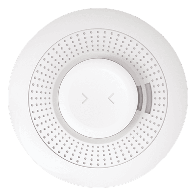 Detector Inalámbrico de Humo y Calor / Alarma 85 dBA / Alcance 92 m (300 ft) / AES-128 / One-Go-All-Go / Enrolamiento Automático
