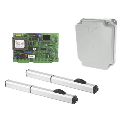 Kit de Operadores Hidráulicos / Uso Continuo / Fuerza 4650 N / Hoja Máx 4 m (13.1 ft) con Electrocerradura / IP55 / 115 VAC / 220 W