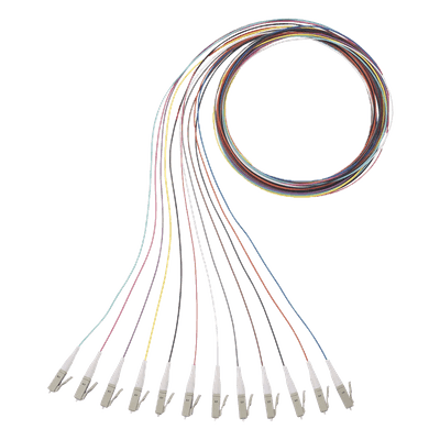 Kit de Pigtails / LC Simplex / Multimodo OM4 50/125 / 900μm Tight-Buffered / 1 Metro (3.28 Pies) / 12 Unidades