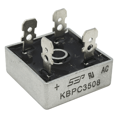Puente de Diodos Rectificador / 35A / 800 PIV / 29 x 29 mm / Encapsulado Metálico Aislado