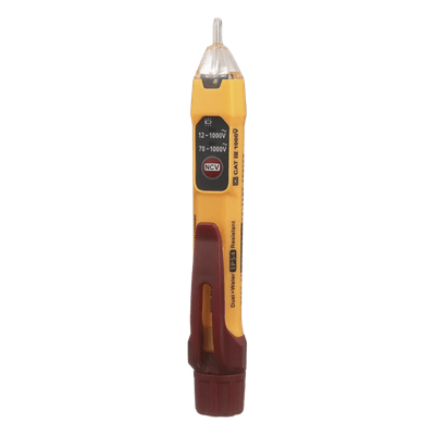 Detector de Voltaje sin Contacto / Rango Dual 12-1000 VCA / Indicadores Visuales y Audibles / CAT IV 1000 V / Apagado Automático / IP54