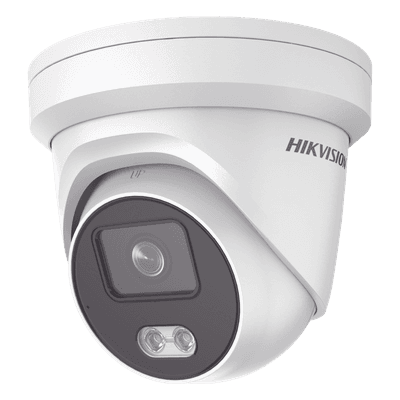 Turret IP 4 Megapixel / Imagen a Color 24/7 / Lente 4 mm / Luz Blanca 30 mts / WDR 130 dB / Exterior IP67 / Micrófono Integrado / Captura Facial / Videoanaliticos (Filtro de Falsas Alarmas) / Metal / MicroSD