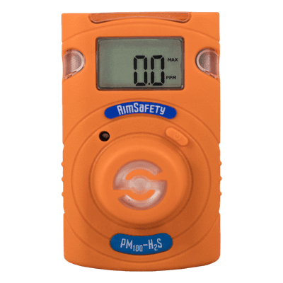 Monitor Personal Monogás / H2S / Alarma Triple / IP67 / Durabilidad 2 Años / Pantalla LCD