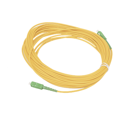 Jumper de Fibra Óptica / Monomodo G.652D / SC/APC-SC/APC / Simplex / 10 m (32.81 ft) / Forro 3 mm