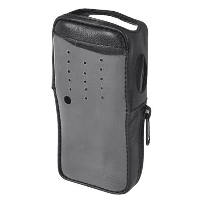Funda de Piel Reforzada / Cubierta Frontal Transparente / Compatible con Radios Kenwood TK-2000KV2 y TK-3000KV2