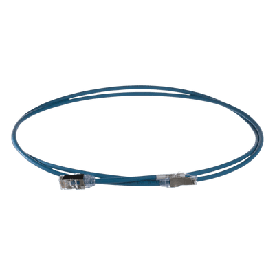 Patch Cord Cat6A / 28 AWG / S/FTP Blindado / CM/LS0H / 2 m (6.56 ft) / Azul