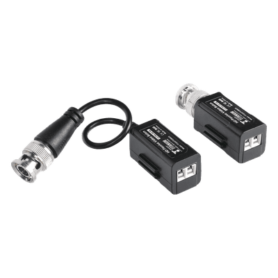 Kit de Transceptores (Baluns) con TERMINALES TIPO TORNILLO, Resolución 4K, Cable flexible COAXIAL Blindado  / COAXITRON / AUDIO POR COAXITRON / Menu OSD /Conector 100% COBRE / Calidad PREMIUM