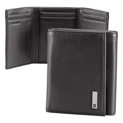Cartera de Piel / Triple Pliegue / 6 Tarjetas / Divisor de Billetes / 9x10x3 cm / 0.1 kg