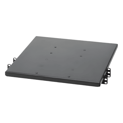 Charola para Rack 19 pulgadas / 1 UR / Profundidad 635 mm (2,083.3 ft) / Carga 113.4 kg (250 lb) / Doble Fijación 2 Postes / Acero Negro