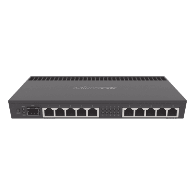 Router / CPU 4 Núcleos ARM / 10 Puertos Gigabit / 1 Puerto SFP+ 10G / 1 GB RAM / Montaje Rack 1U