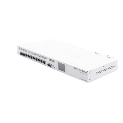 (CCR1009-7G-1C-1S+) Cloud Core Router, CPU 9 Núcleos,7 Puertos Gigabit, 1 Combo TP/SFP, 1 puerto SFP+, 2 GB Memoria