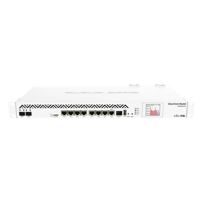 CoreCloud Router Mikrotik, CPU 36 Núcleos, 8 puertos Gigabit, 2 puertos SFP+