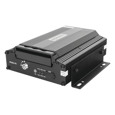 DVR Móvil / Multiplataforma / 4 Canales AHD 2 Megapixel / Almacenamiento en HDD / H.265 / Chip IA Embebido / Soporta 4G / WiFi / GPS