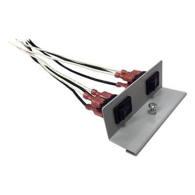 Soporte de interruptor basculante / Doble / 250 VCA / 15 A / 18 AWG / 0.82 m (2.7 ft)
