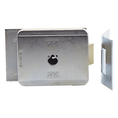 Cerradura Electromecánica / 12 VCA / Placa Suelo / Operación Manual por Cilindros