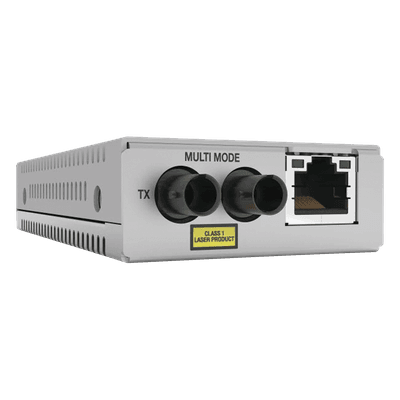 Convertidor de Medios / Fast Ethernet a Fibra Óptica / Multimodo ST / 2 km / Auto-MDI/MDIX / Jumbo Frames 10 KB